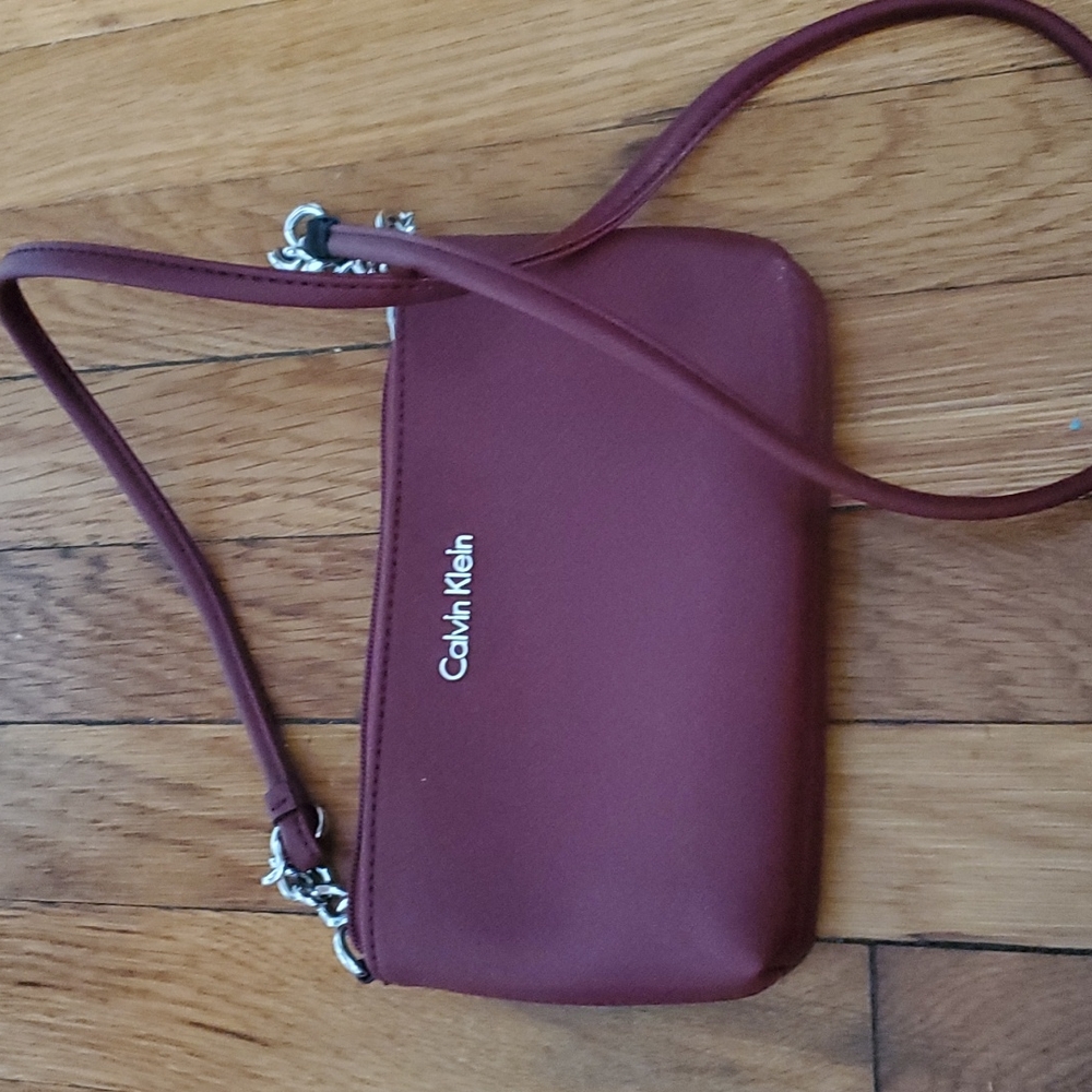 Calvin Klein maroon crossbody